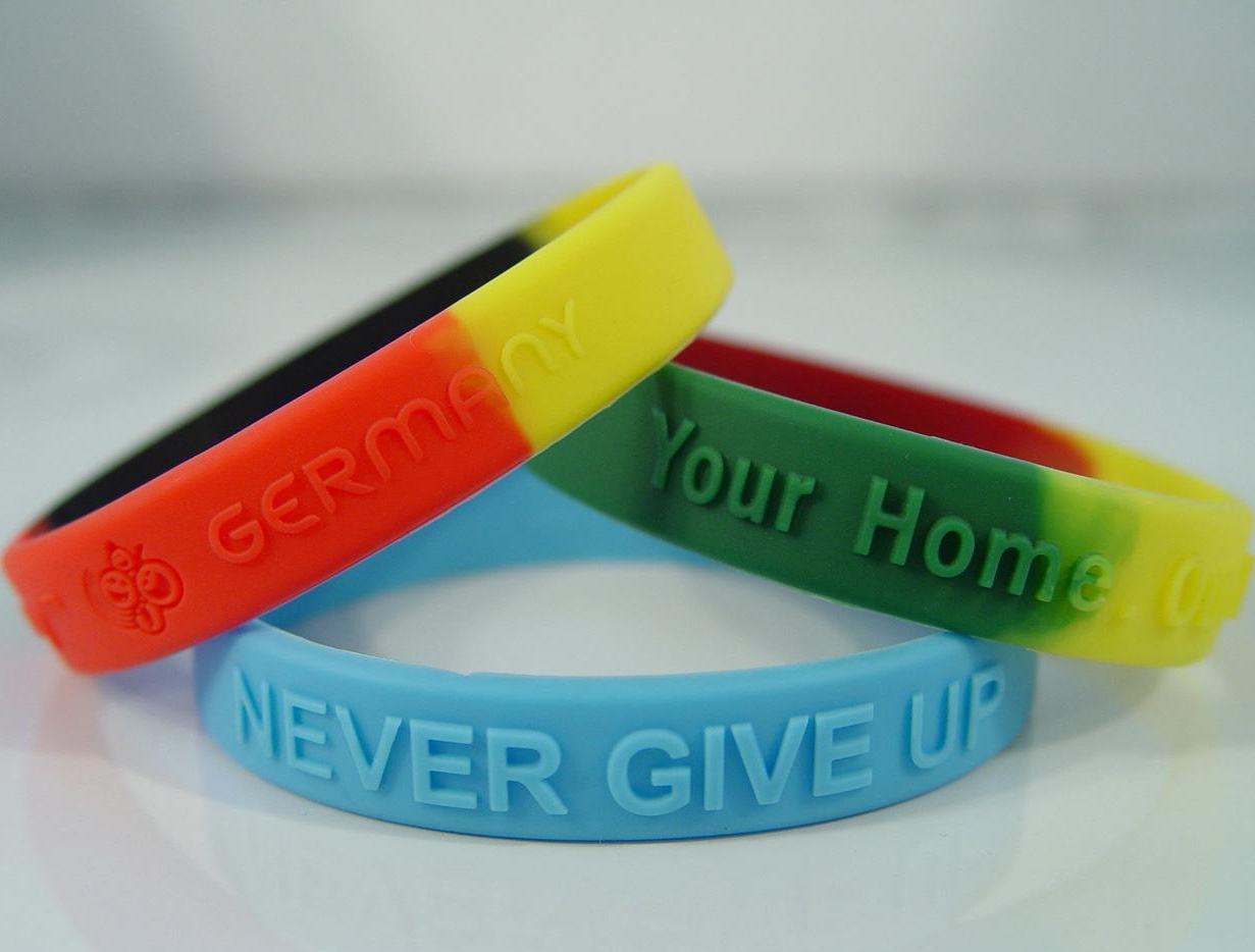Customized Rubber Silicone Color Wrist Band
