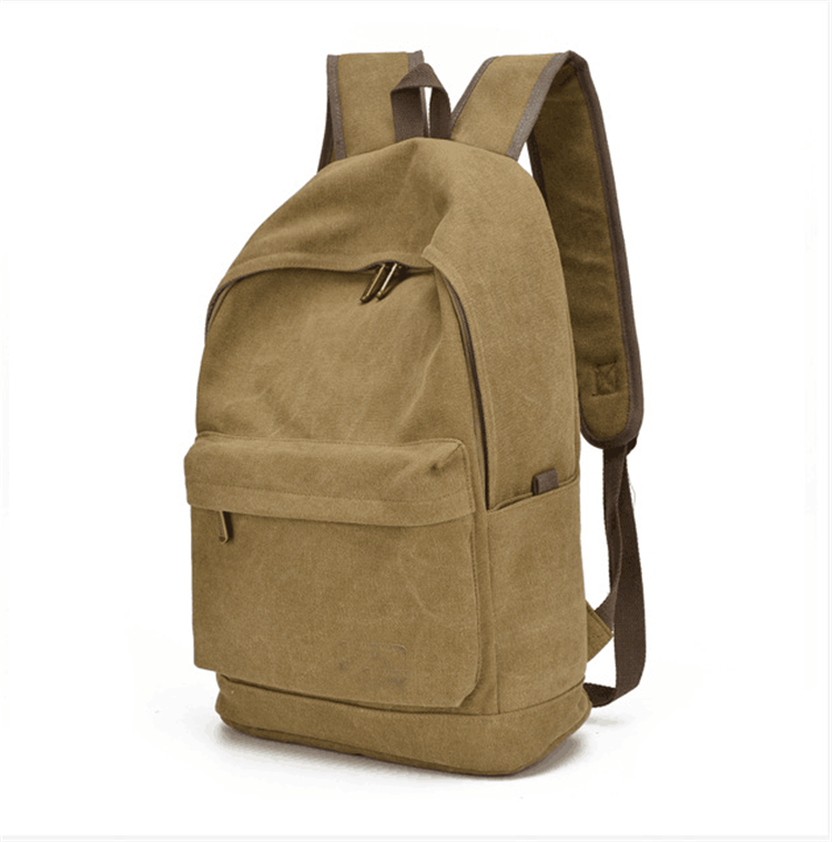 Osgoodway Hot Sale Wear-Resisting 16oz Vintage Custom Canvas High School Backpack Bag for Women Men