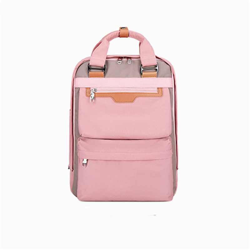 China Suppliers Newest Wholesale Korean Style Leisure Pink Girls School Bags Backpacks for women campus