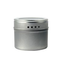 Hot Selling MagneticAluminum Spice Jar Salt And Pepper Condiment ShakerWith PVC Window lid