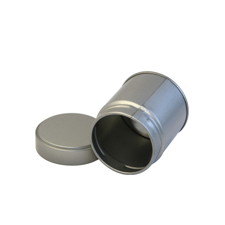 Wholesale silver round metal screw top spice tin box