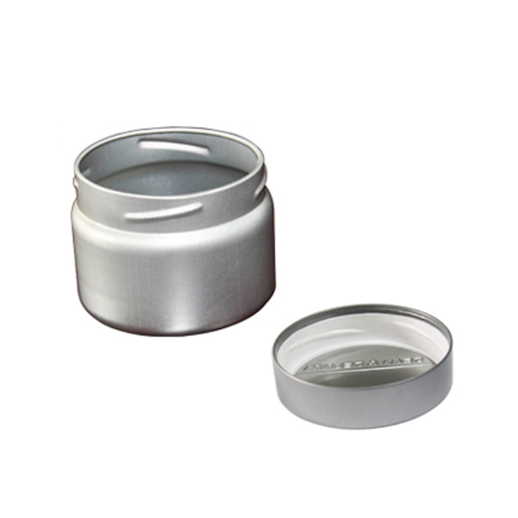 Small round screw metal candy storage tin box portable pill packaging cans