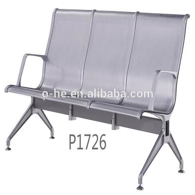 high back metal steel waiting chair no folded waiting bench airport chair hospital waiting sofa