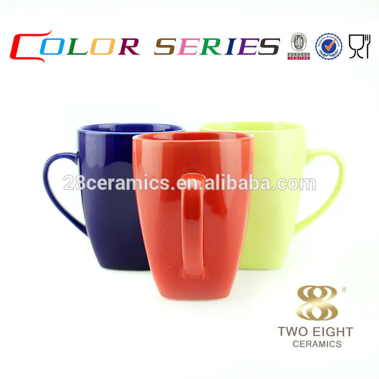 cheap crockery cup prices high end red/green/red ceramic mug