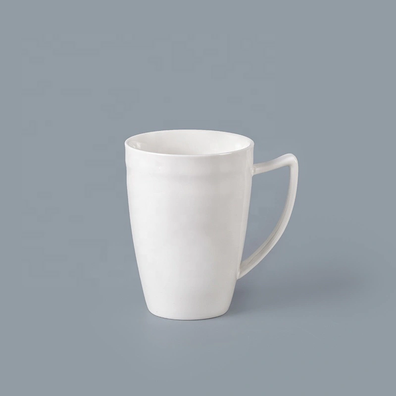 New Product White PorcelainRestaurant Hotel 410ml Mugs Wholesale, Hotel Crockery Ceramic Mug Chaozhou*