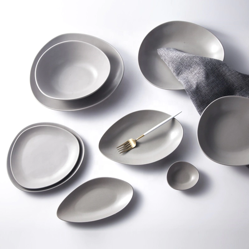 Japanese-Style Porcelain Matt Gray Restaurant BanquetTea Cup, Restaurant Hotel Supplies Restaurant Cups&