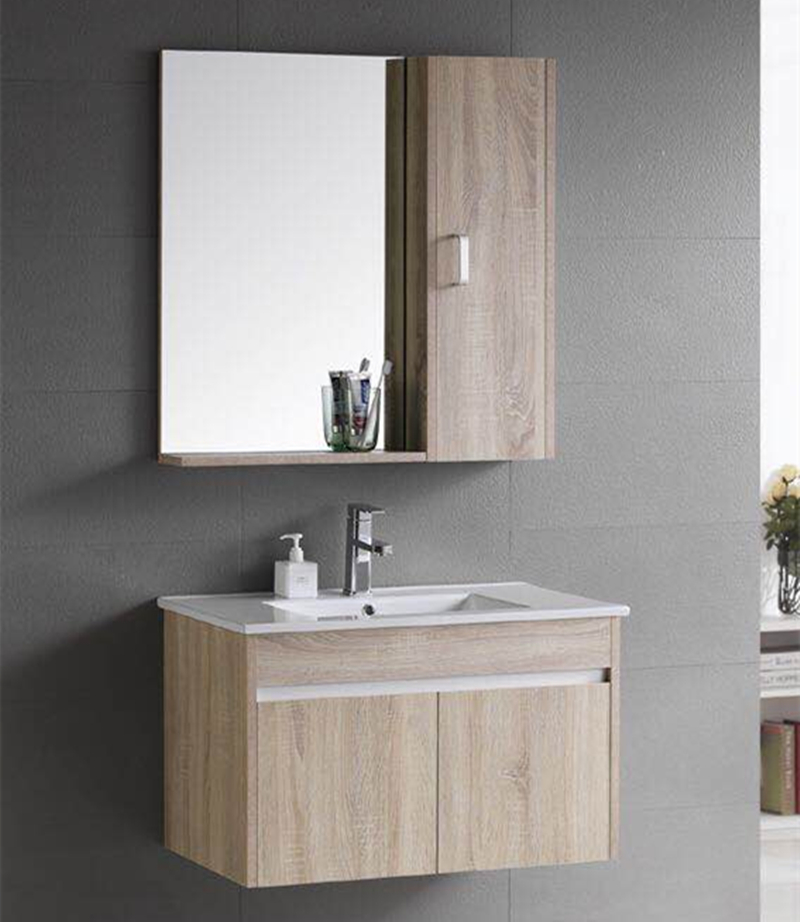 Wall hung wooden mirror western factory direct bathroom vanities
