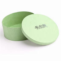 Custom design green round cardboard paper jewelry gift packaging boxes with logo printing