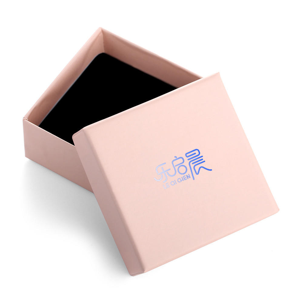 product-Simple Jewelry Boxes Paper Cardboard Bracelet Boxes with Cotton Filled Gift Boxes with Lids -1