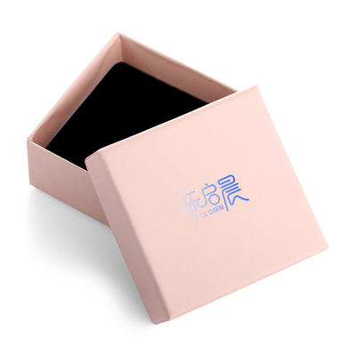Simple Jewelry Boxes Paper Cardboard Bracelet Boxes with Cotton Filled Gift Boxes with Lids for Women
