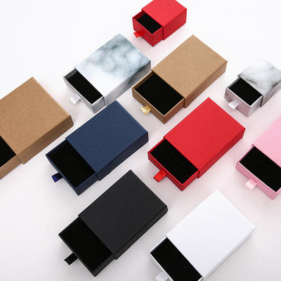 Wholesale assortment jewelry box packaging box hot stamping indentation paper boxes high-grade paper boxes