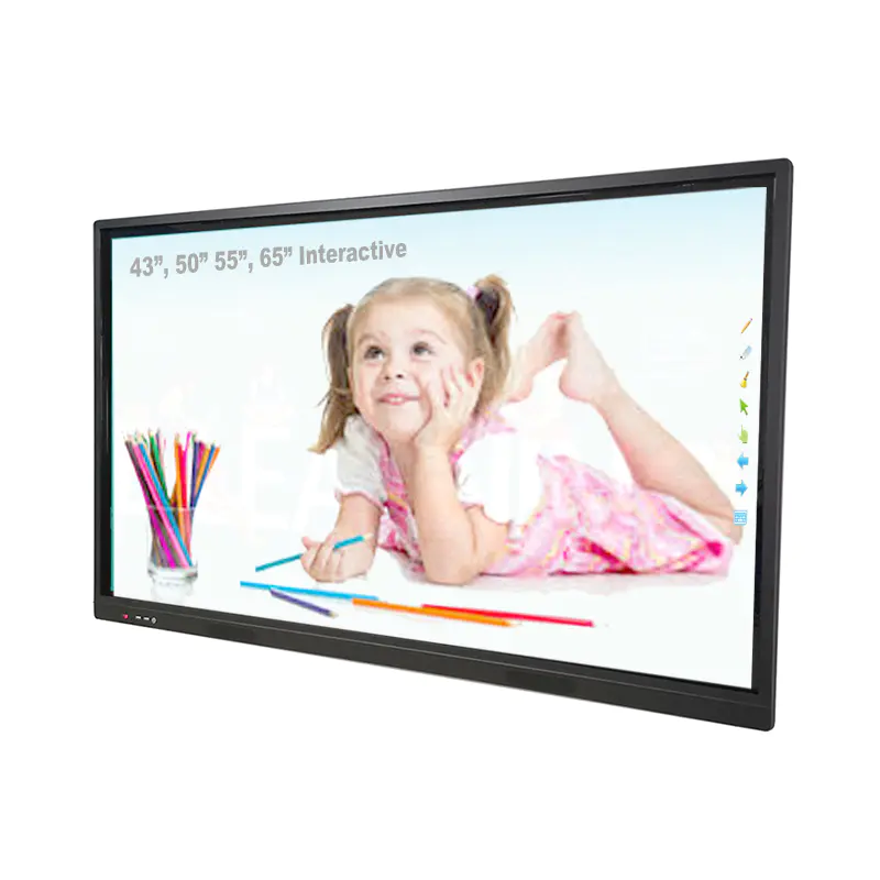 Eco-Friendly Kids Classroom Magnetic Glass Led Tv Multi Touch Smart Board Interactive Whiteboard