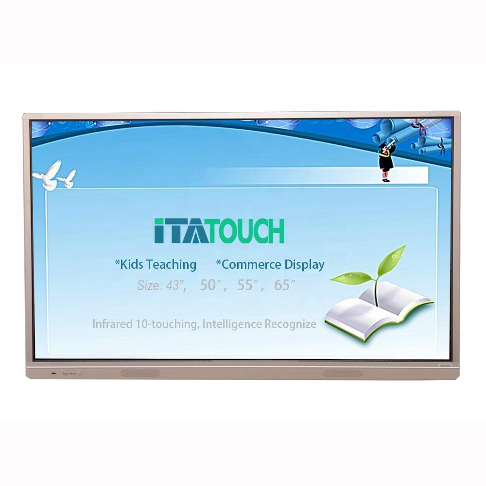 Original factory newest flexible touch screen display finger touch interactive whiteboard