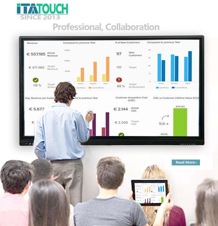 Manufactory Wholesale Educational EquipmentMulti Touch Interactive Whiteboard Smart Display