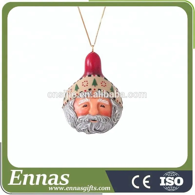 Custom Resin personalized christmas hanging ornament polyresin ball