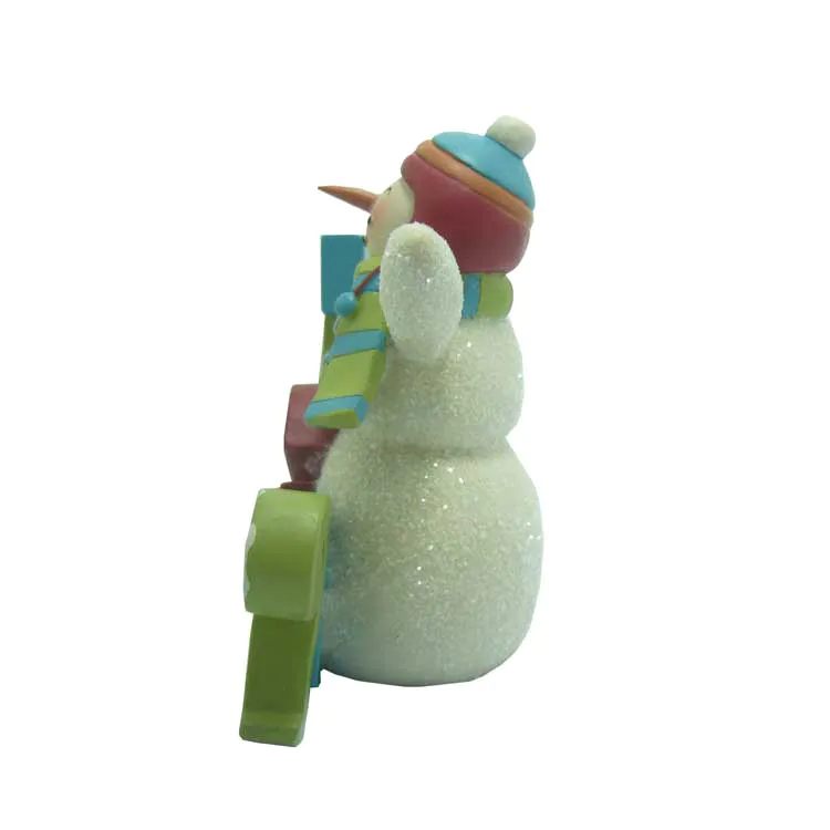 Resin toy resin Christmas home decoration snowman body cheers