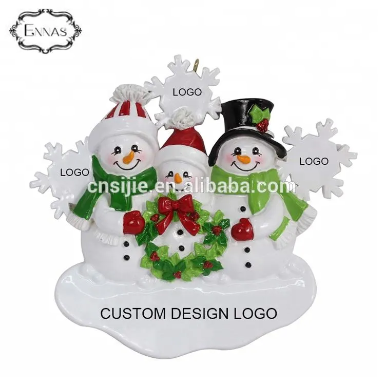 Custom christmas ornament decoration handmade polyresin christmas ornaments