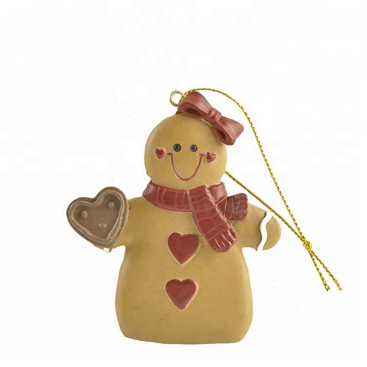 Christmas Decoration Gingerbread Ornament with Heart