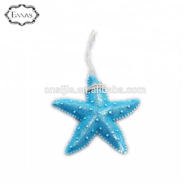 Mediterranean style mini ornament fishing net starfish small resin Pendant design