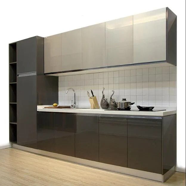 High Gloss Pvc Kitchen Cabinet,Outdoor Design Kitchen Cabinet