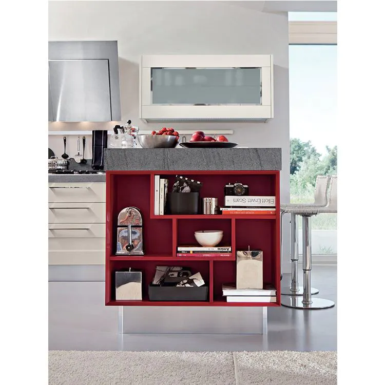 European Style Town Life Small Acrylic Furniture Handless Kitchen Cabinet