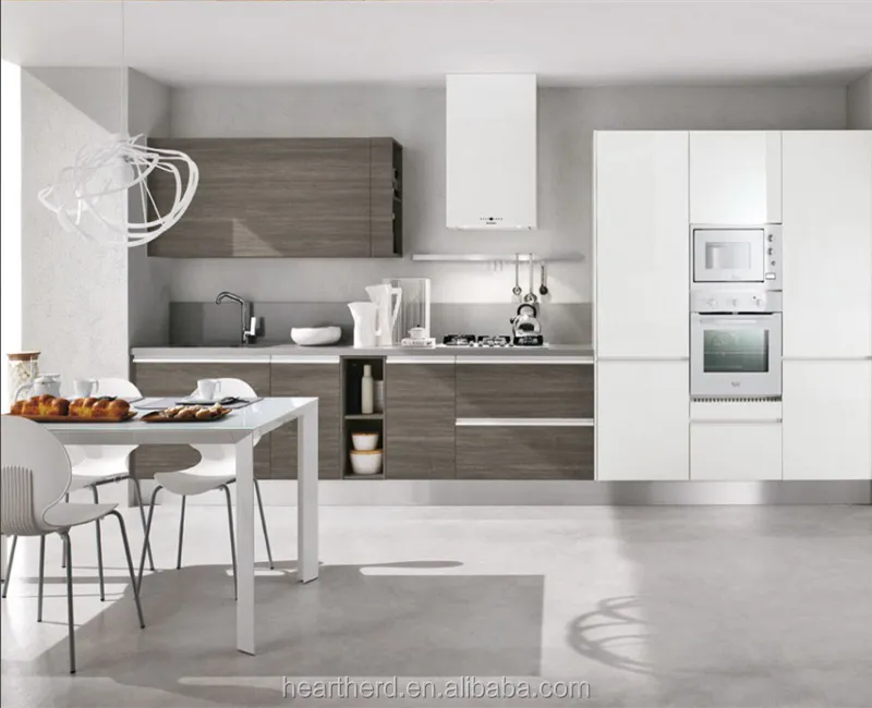High Gloss Mdf Kitchen Cabinets For Small Kitchen