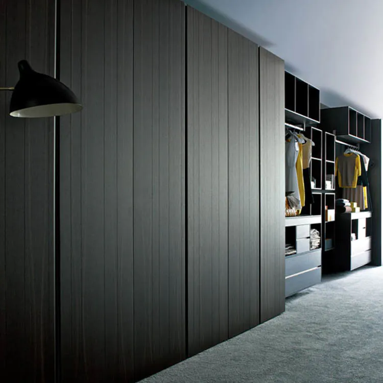 Modern modular bedroom furniture walk in closet system wooden wardrobe