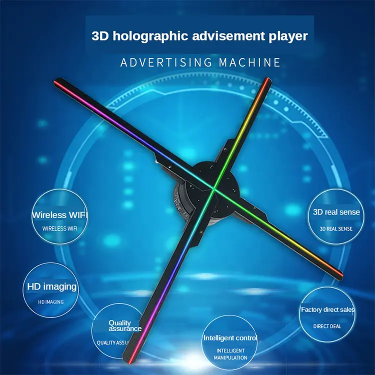 projection professional hologram fan display cover 3d hologram advertisement projector