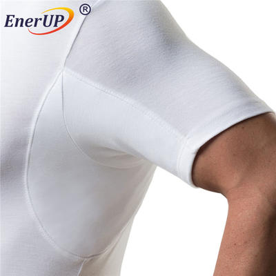 White Luxury Modal Undershirts Sweatproof Gym Clothes For Men V Neck