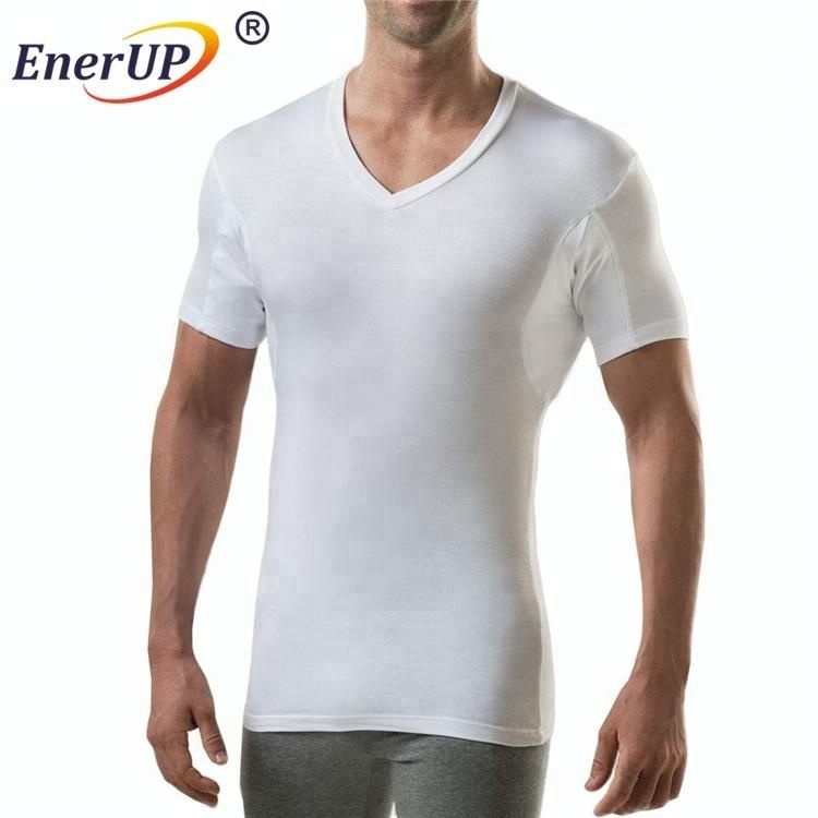 Men's cotton Deep V-neck sweatproof undershirt sweat proof for summer sportswear