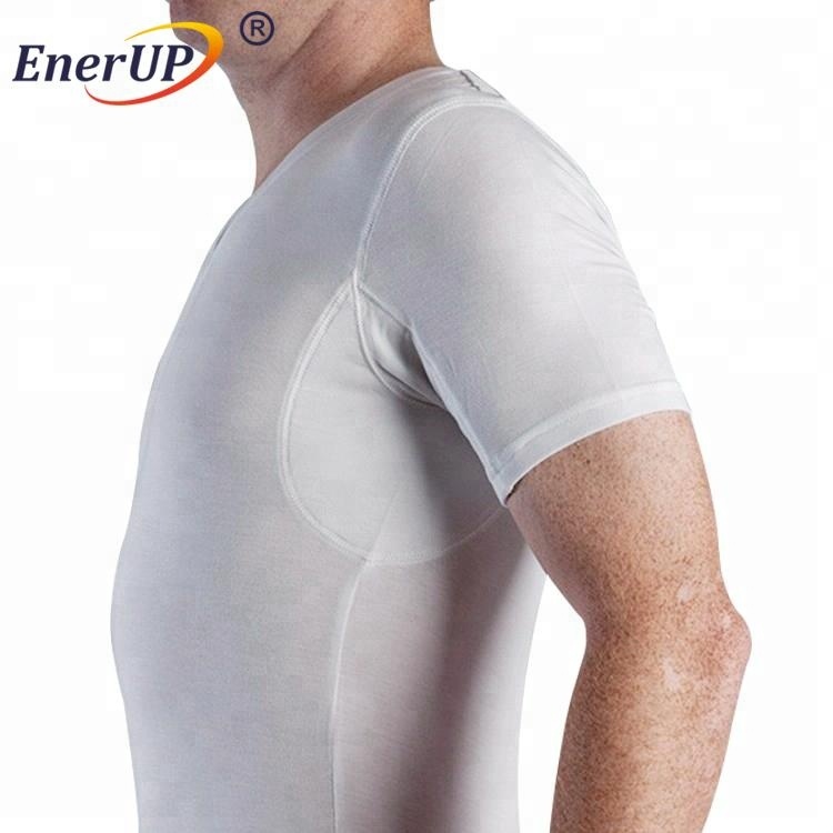 Sweat proof crew neck mens undershirts of micro modal