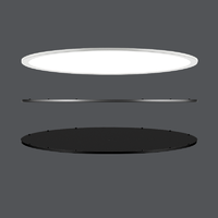 2020 High Quality Moderate Pride Energy-efficient Ra90 Suspend Round LED Panel Light for the Mall made by the factory in China