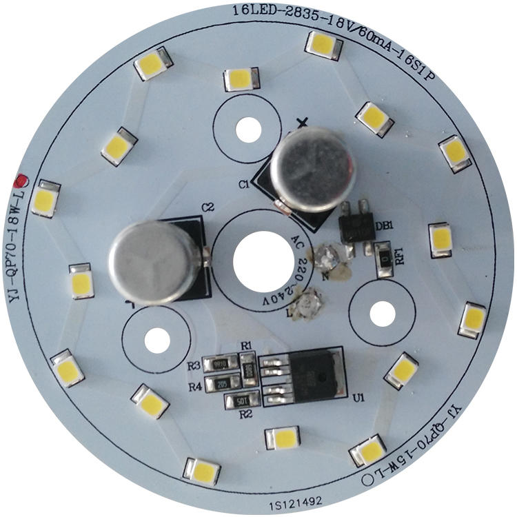 No flickering 18W 58mm Diameter 100 lm/W white aluminum base pcb 220v ac light smd led module for LED Bulb Light