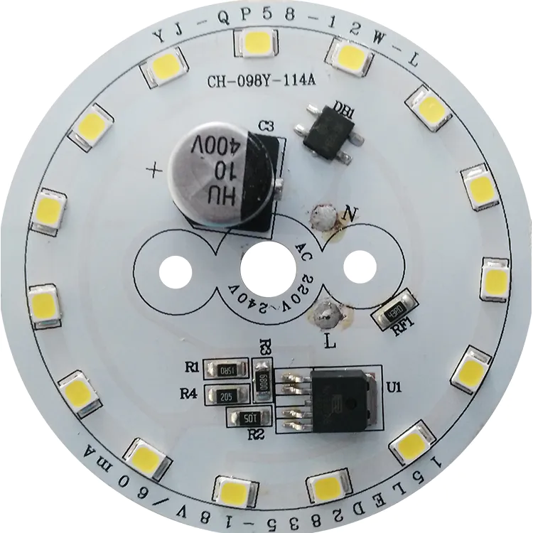 CE LVD Certified No Flickering 110LM/W White SMD PCB Plate AC Lighting 2835 SMD LED Module for LED Bulb Light