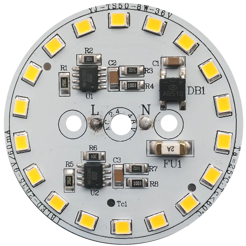 CE LVD FCC PSE C-Tick Certificate 8W Low Voltage AC 36V /24V /12V AC Driverless Dob Led Pcb Board for Bulb Light and Downlight