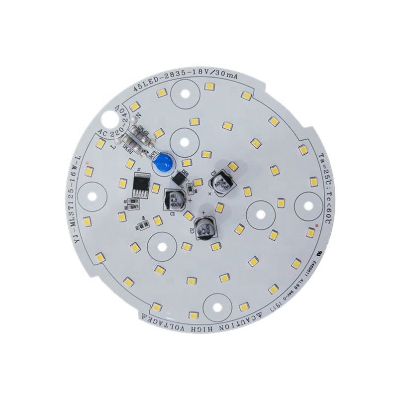 130lm/W 16W 3years warrantyCE RoHS Certification 220V ac input voltage round led module pcb pcba for LED Ceiling light