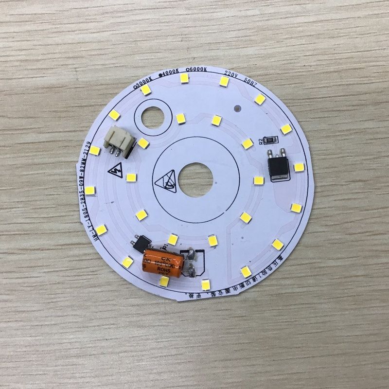 Bespoke Replaceable 10W 82mm Diameter 90lm/W 4000K smd 2835 220v ac driverless dob led module for bulb light and downlight