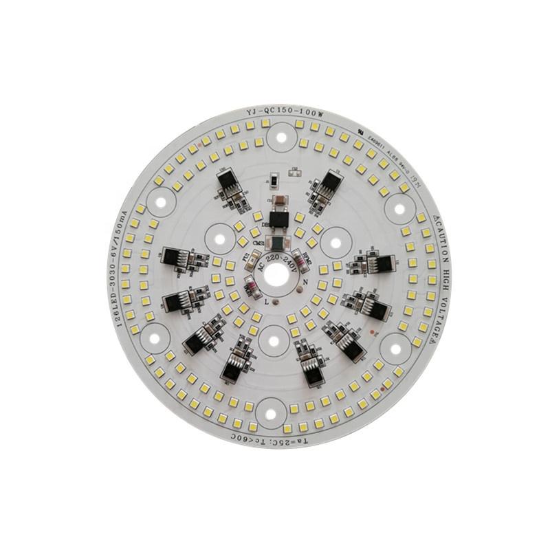100W 3years warranty 110lm/W CE RoHS Certification High Power 220V ac input voltage round led module pcb pcba for LED Mine light
