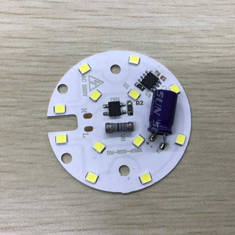 5W 48mm Diameter CE RoHs certification driverless dob driverless ac 220vled module pcb board pcba for bulb light and downlight