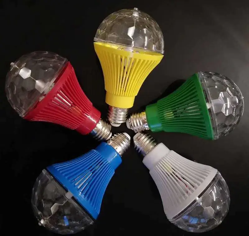 LedBall light Magical Music Smart Bulb2.5W B22 full color rotating lamp on stage