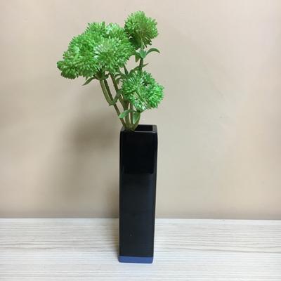 Black Small Square Hotel Accessories Resin Vase