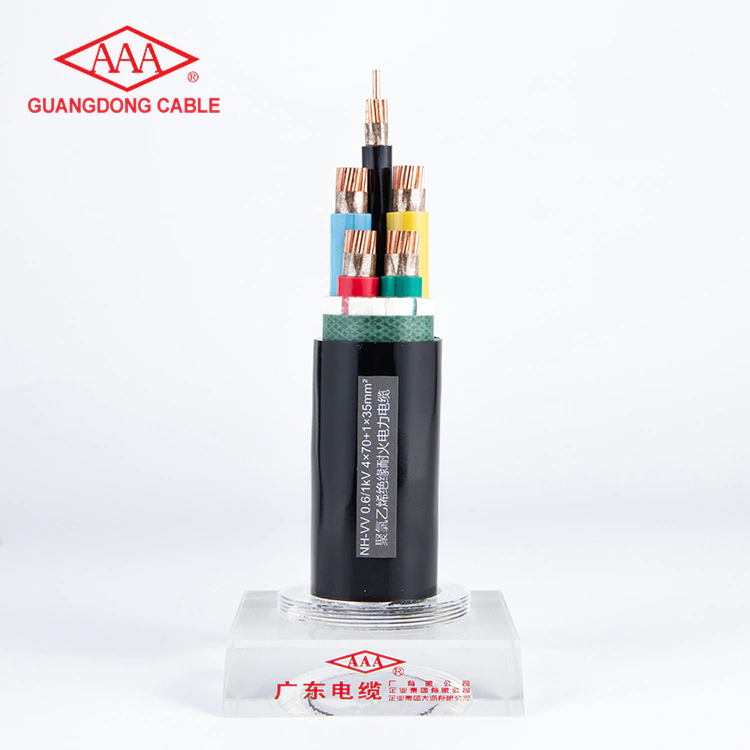 4 Core Fire Resistant Copper Core PVC Insulated PVC Sheathed Power Cable