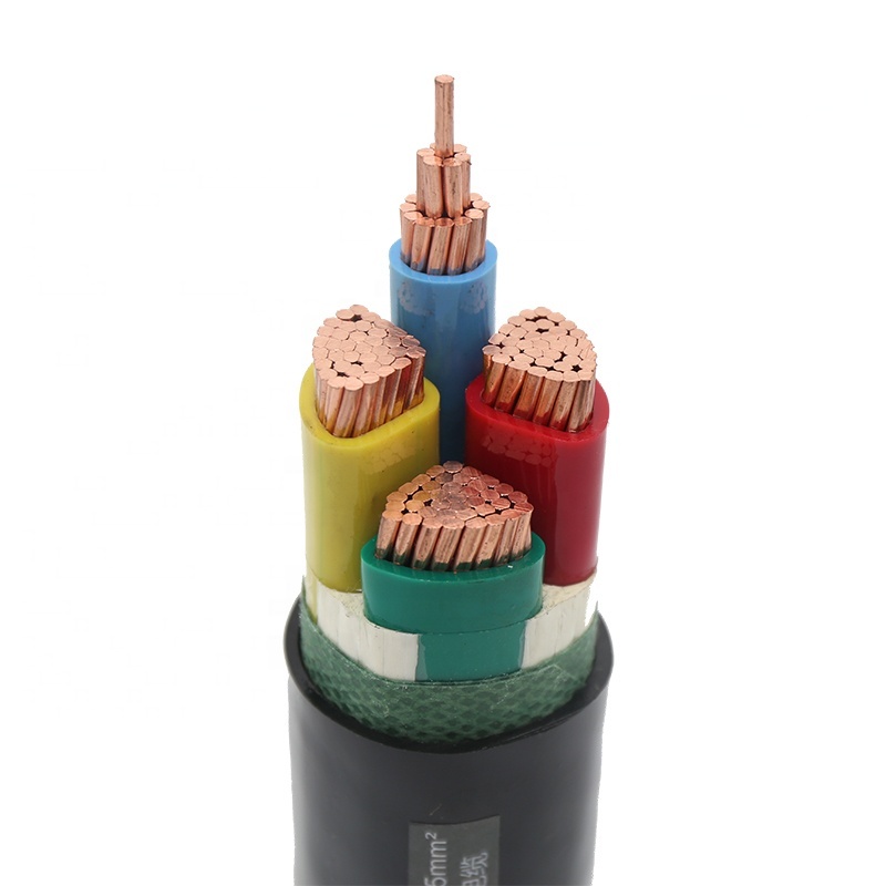 VV4x4mm 0.6/1KV PVC Insulated 4 core power cable VV VV22 YJV YJV22 YC YZ Power Cable 1.5mm 2.5mm 4mm 6mm 10mm