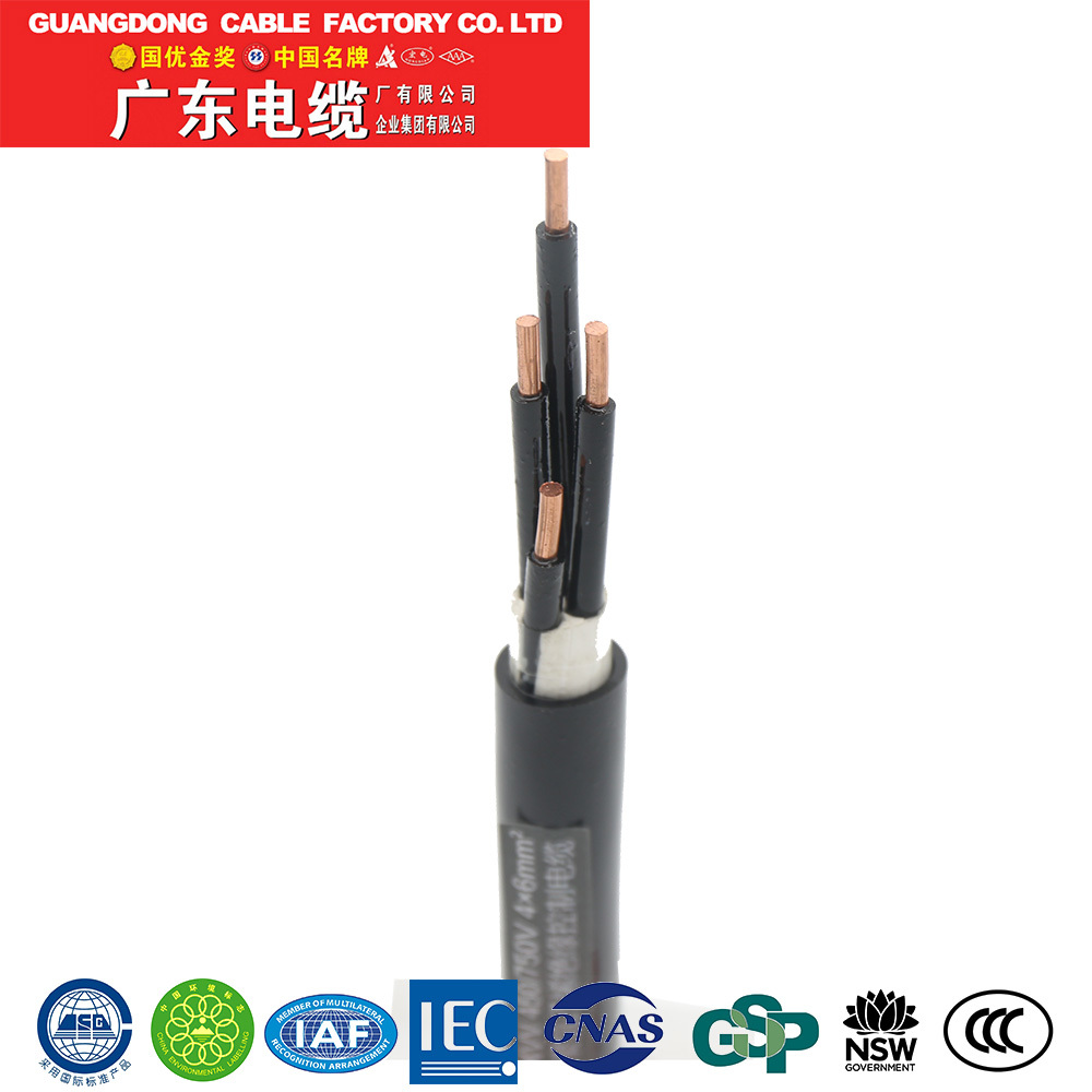 KVV3x4mm2 3 core cables pvc insulation copper cable manufacturers different types of control cable price of chinese supplier