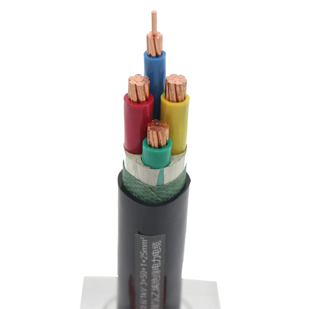VV underground power cable pvc jacket vv vv22 vv32 4 core 35mm2 cable in china outdoor low voltage cable