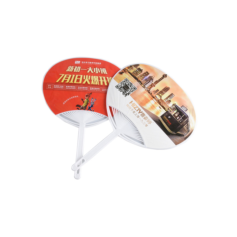 Hot Sale Customized Printing Plastic Advertising Pp Hand Fan