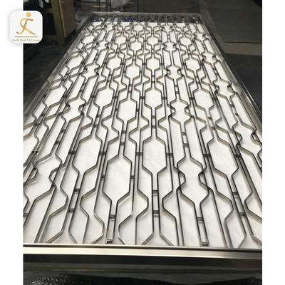 Stainless steel Moder living room divider and restaurant partition wall decorative metal mesh look living room partition
