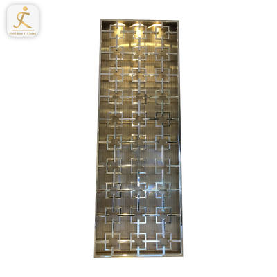 China supplier customized luxury stainless steel room screen divider special design customized stainless steel room partition