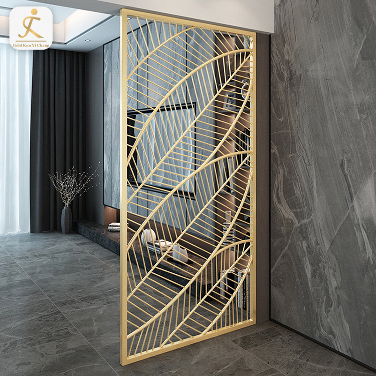 commercial room dividers grill design partition hotel restaurant stainless steel metal room floor to ceiling room dividers