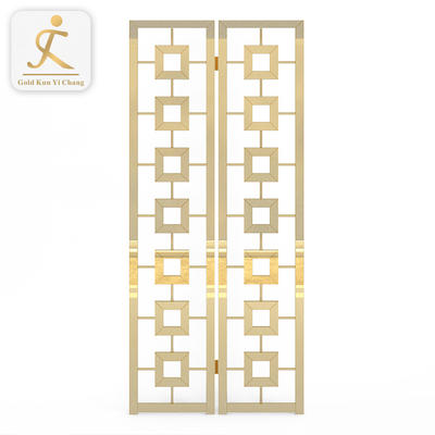 Hotel Stainless Steel Metal Screen Room Dividers Customized Decorative Stainless Steel Restaurant Screen Divider